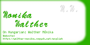 monika walther business card